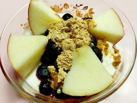 フルーツきな粉ヨーグルト